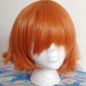 Short Orange Cosplay Wig